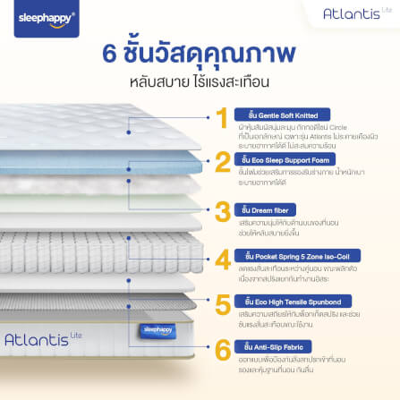 ที่นอน 6 ฟุต SleepHappy Atlantis Lite_2